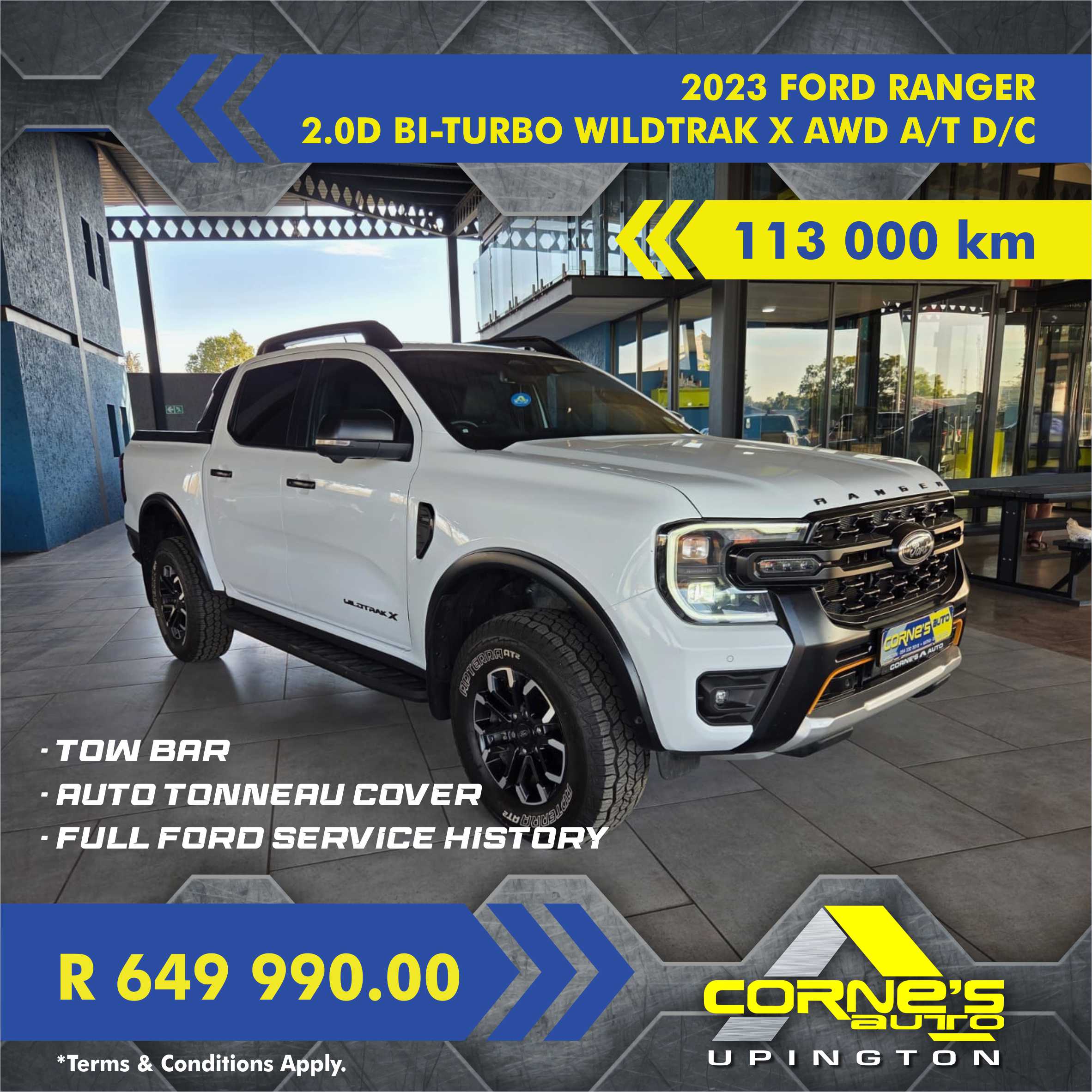 2023 FORD RANGER 2.0D BI-TURBO WILDTRAK X AWD A/T D/C